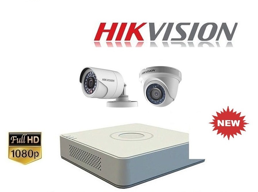 Bộ 2 Camera 2.0Mp TVI Hikvision (Trong Nhà Hoặc Ngoài Trời)
