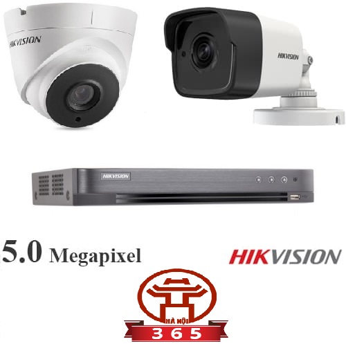 Bộ 2 Camera 5.0Mp Hikvision (Trong Nhà Hoặc Ngoài Trời) Bộ 2 Camera 5.0Mp Hikvision (Trong Nhà Hoặc Ngoài Trời)