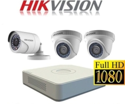 Bộ 3 Camera 2.0Mp TVI Hikvision (Trong Nhà Hoặc Ngoài Trời)