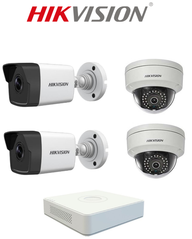 Bộ 4 Camera Ip 4.0Mp Hikvision (Trong Nhà Hoặc Ngoài Trời) Bộ 4 Camera Ip 4.0Mp Hikvision (Trong Nhà Hoặc Ngoài Trời)