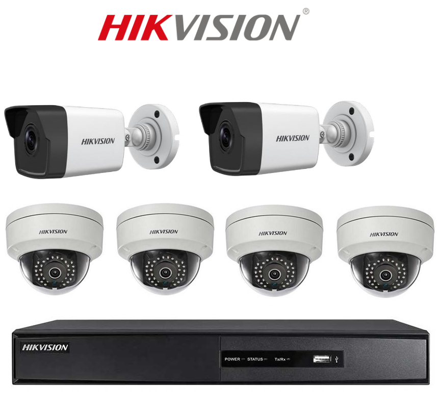 Bộ 6 Camera Ip 4.0Mp Hikvision (Trong Nhà Hoặc Ngoài Trời)