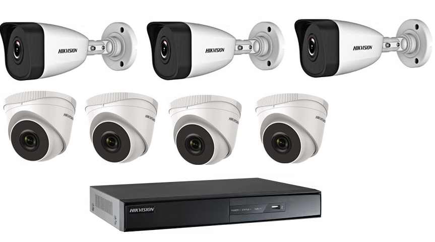 Bộ 7 Camera 2.0Mp CVI KBVISION (Trong Nhà Hoặc Ngoài Trời)