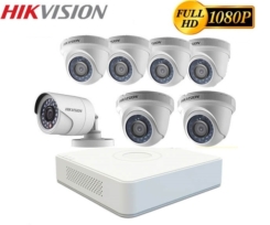 Bộ 7 Camera 2.0Mp TVI Hikvision (Trong Nhà Hoặc Ngoài Trời)