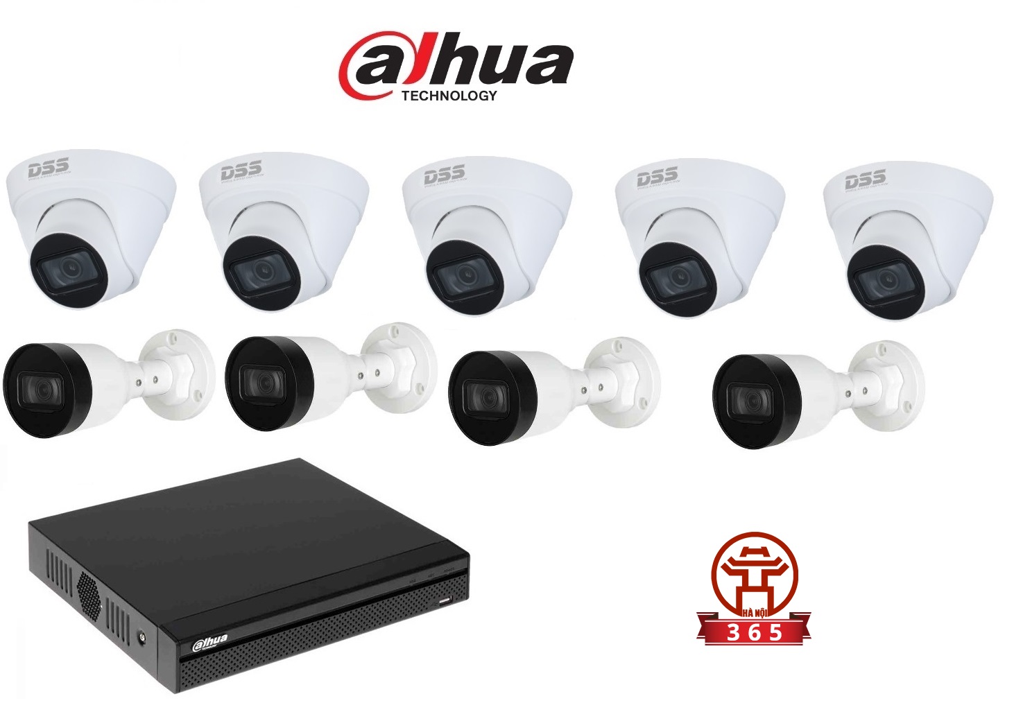 Bộ 9 Camera Ip 2.0Mp Dahua (Trong Nhà Hoặc Ngoài Trời) Bộ 9 Camera Ip 2.0Mp Dahua (Trong Nhà Hoặc Ngoài Trời)