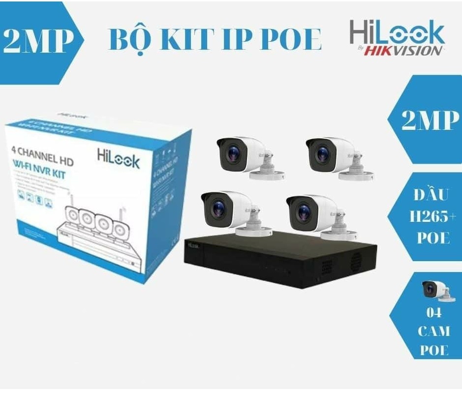 Bộ Kit 4 Camera IP Hilook IK-4042BH-MH/P