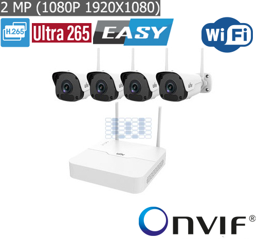 Bộ Kit camera IP UNV KIT/NVR301-04LB-W/4*2122SR3-F40W-D