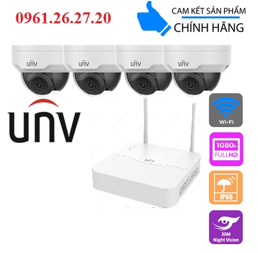 Bộ Kit camera IP UNV KIT/NVR301-04LB-W/4*322SR3-VSF28W-D