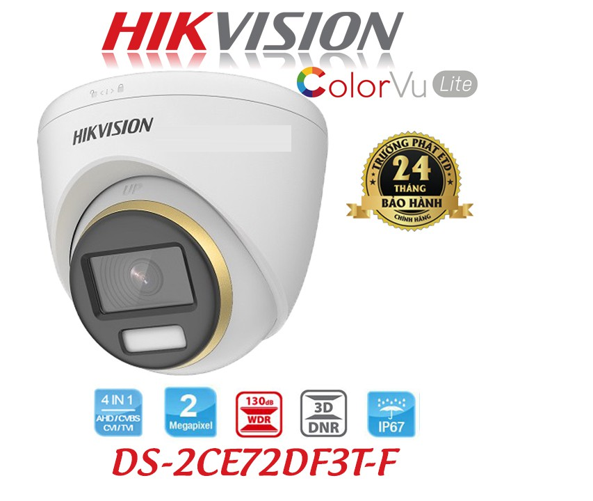 Camera HD-TVI HIKVISION DS-2CE72DF3T-F