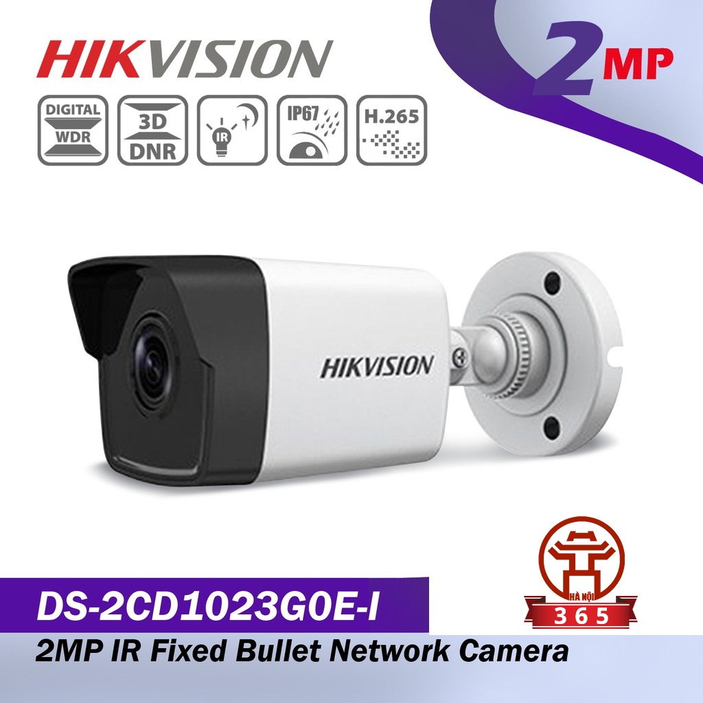 Camera IP 2MP Hikvision DS-2CD1023G0E-I-L - Chính hãng, giá rẻ, lắp đặt nhanh - 1