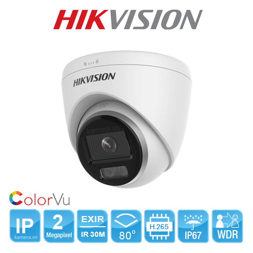 Camera IP Dome Colorvu Lite 2.0MP Hikvision DS-2CD1327G0-L Camera IP Dome Colorvu Lite 2.0MP Hikvision DS-2CD1327G0-L