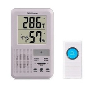 Chuông cửa không dây kết hợp màn hình nhiệt độ, độ ẩm, thời gian BY-9200Y Chuông cửa không dây kết hợp màn hình nhiệt độ, độ ẩm, thời gian BY-9200Y