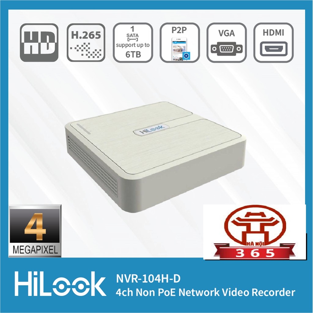Đầu ghi hình IP 4 kênh HiLook NVR-104H-D
