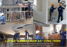 Thi Công Lắp Đặt Camera Công Trình Đang Xây Dựng