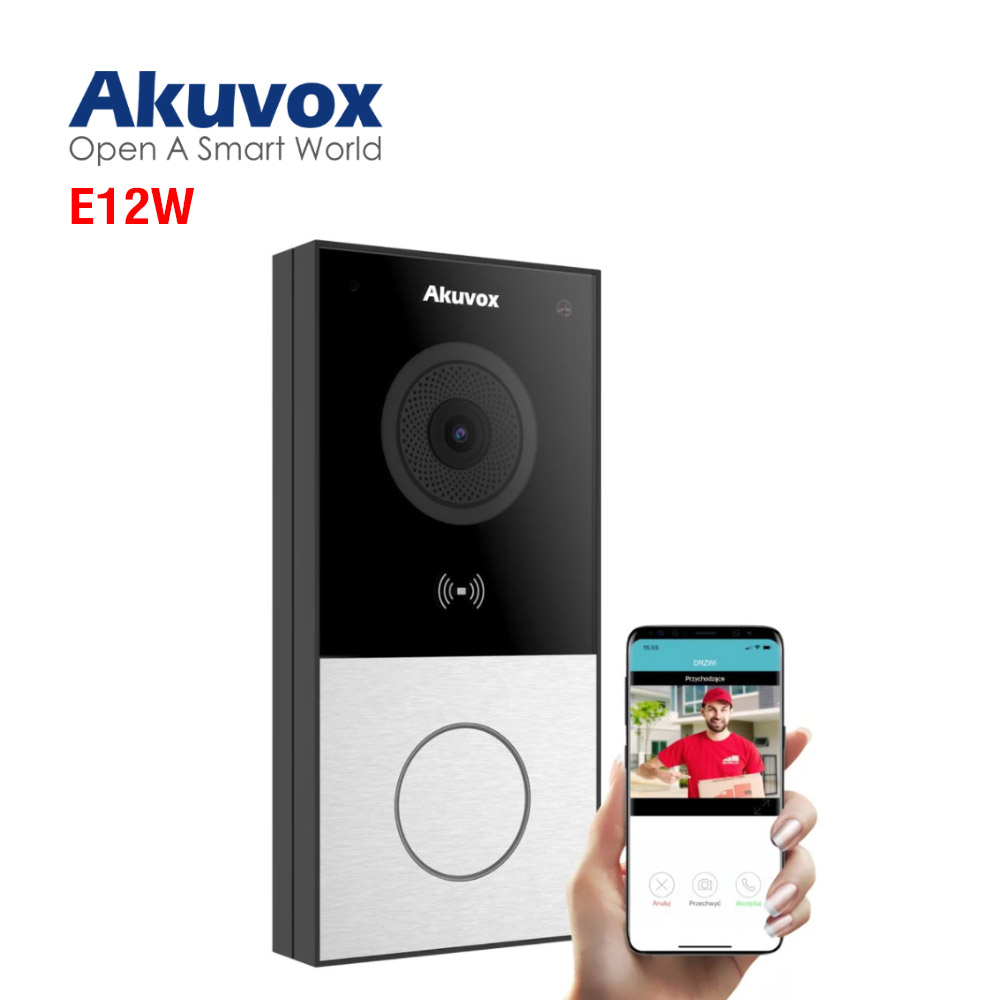 Nút bấm chuông cửa Akuvox E12W Nút bấm chuông cửa Akuvox E12W