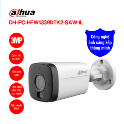 Camera Wifi 3MP Dahua DH-IPC-HFW1339DTK2-SAW-IL
