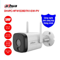 Camera Wifi 5MP Dahua DH-IPC-HFW1539DTK1-SW-PV