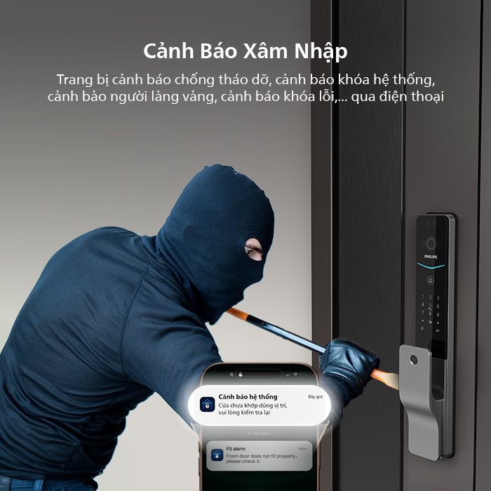 Khóa vân tay Philips có app điều khiển