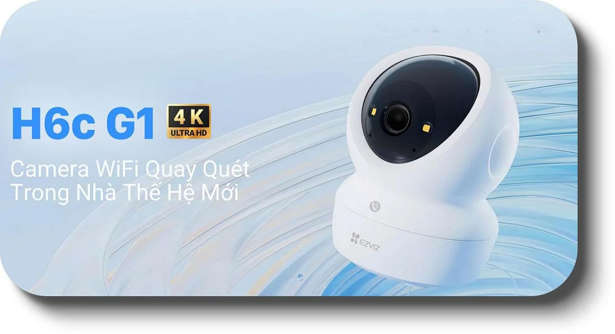 Camera trong nhà EZVIZ H6C G1 4K chất lượng cao