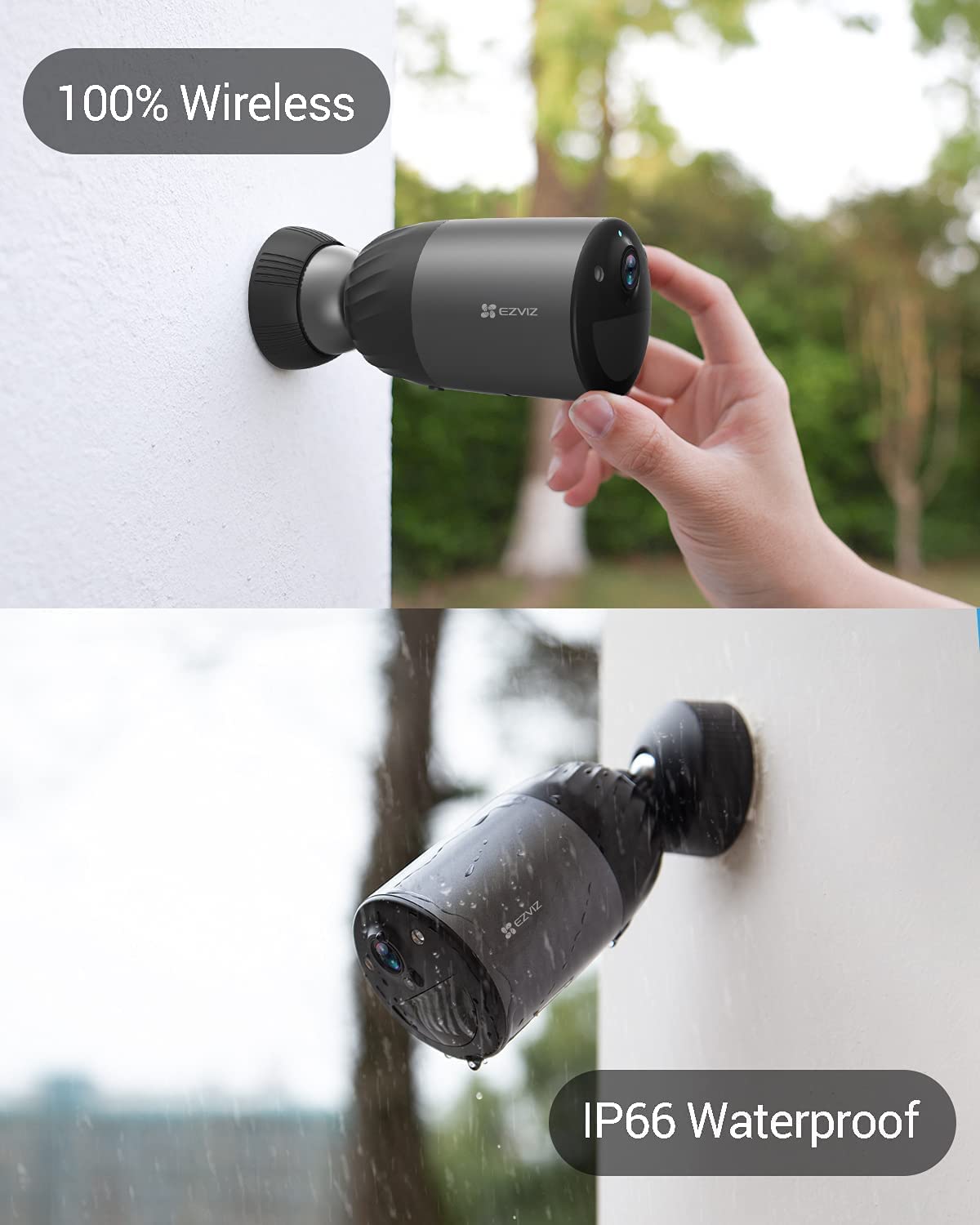 Combo camera dùng pin Ezviz BC1C 4K + tấm sạc năng lượng mặt trời F 7 Combo camera dùng pin Ezviz BC1C 4K + tấm sạc năng lượng mặt trời F 7