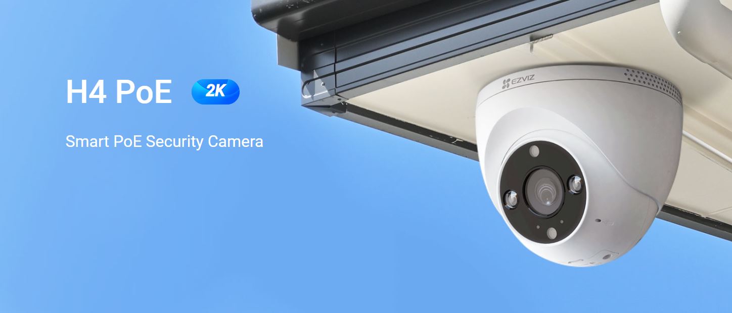 Camera EZVIZ H4 PoE 2K giám sát an ninh ngoài trời