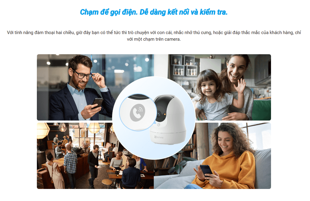EZVIZ quay quét xoay 360°