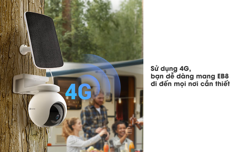 Camera pin sạc EZVIZ EB8 4G 4K 2 Camera pin sạc EZVIZ EB8 4G 4K 2