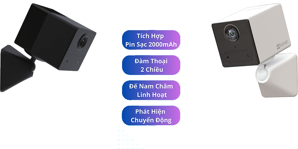 Lắp camera dùng pin EZVIZ CB2 4G (2K) tiện lợi