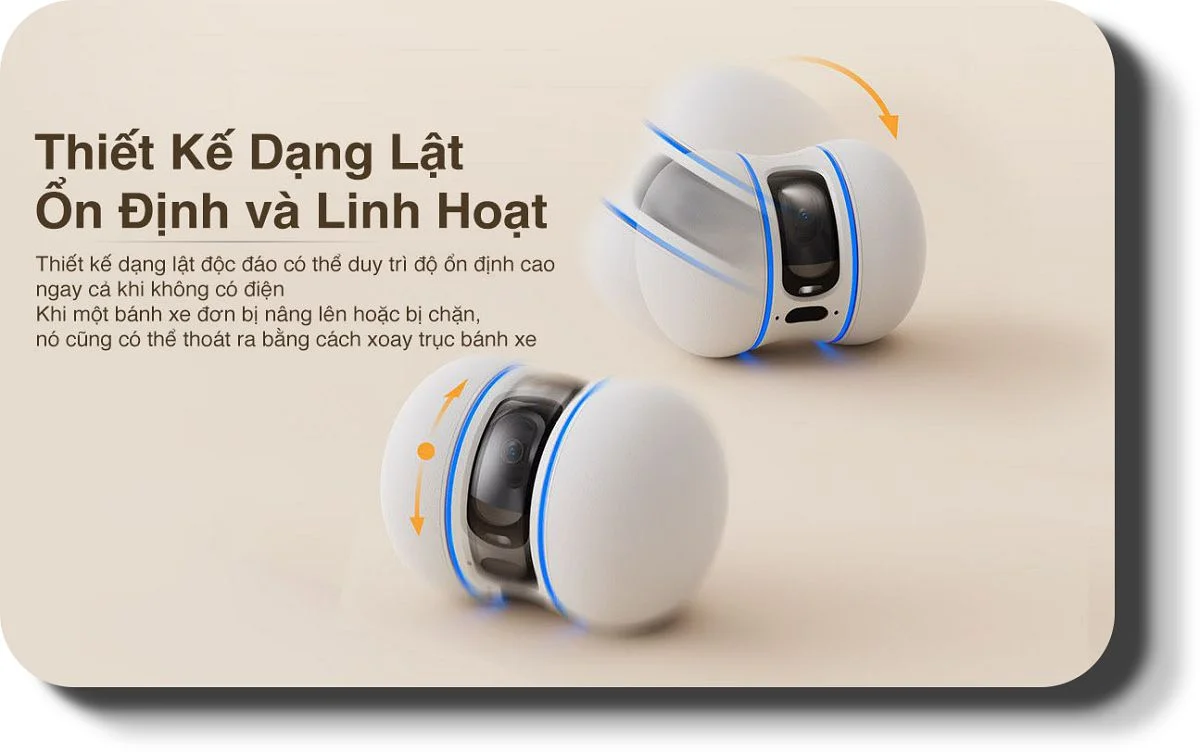 Camera pin sạc EZVIZ PM6 2K độ nét cao