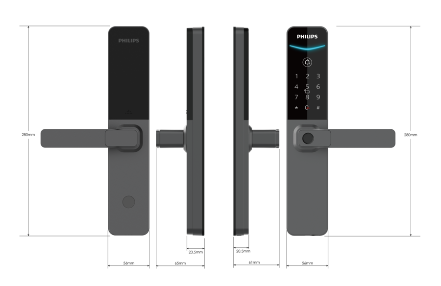 Khóa cửa vân tay Philips chính hãng