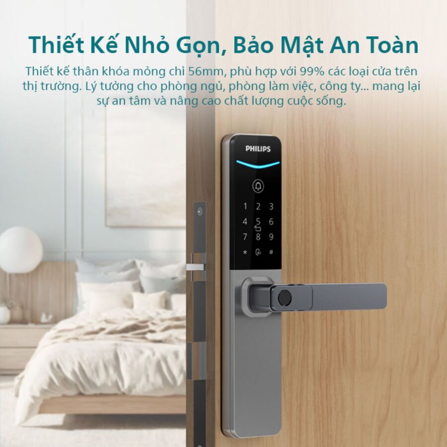Khóa cửa cảm ứng vân tay Philips