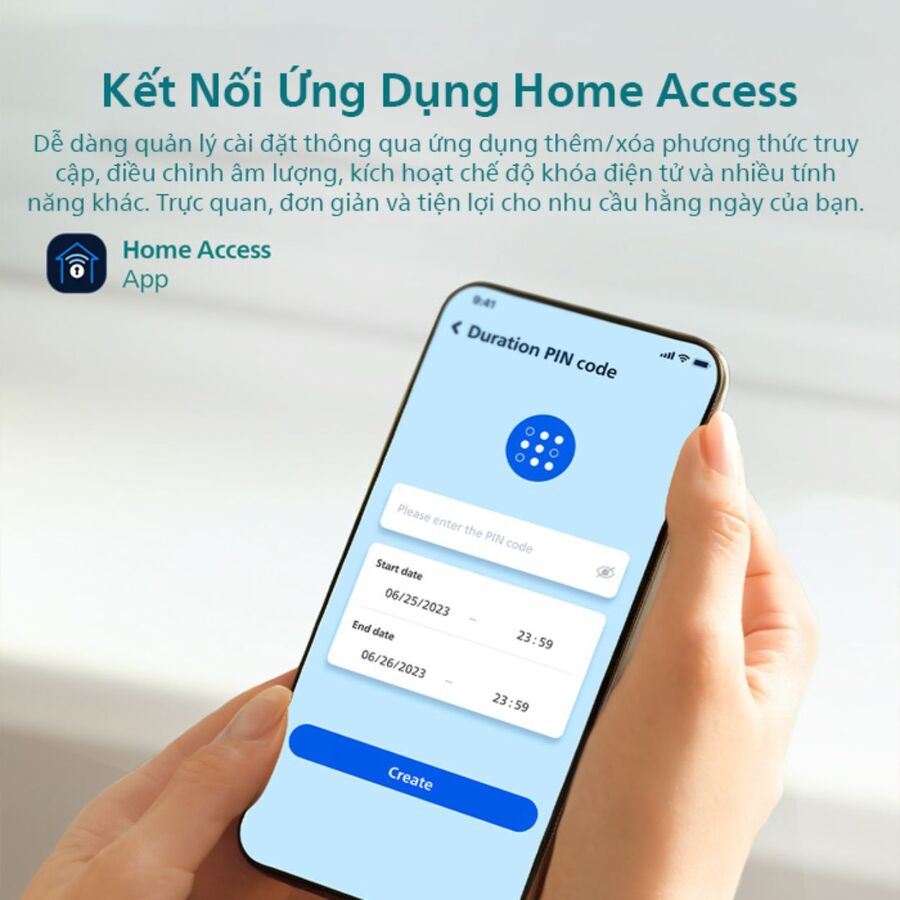 Khóa cửa thông minh có Bluetooth