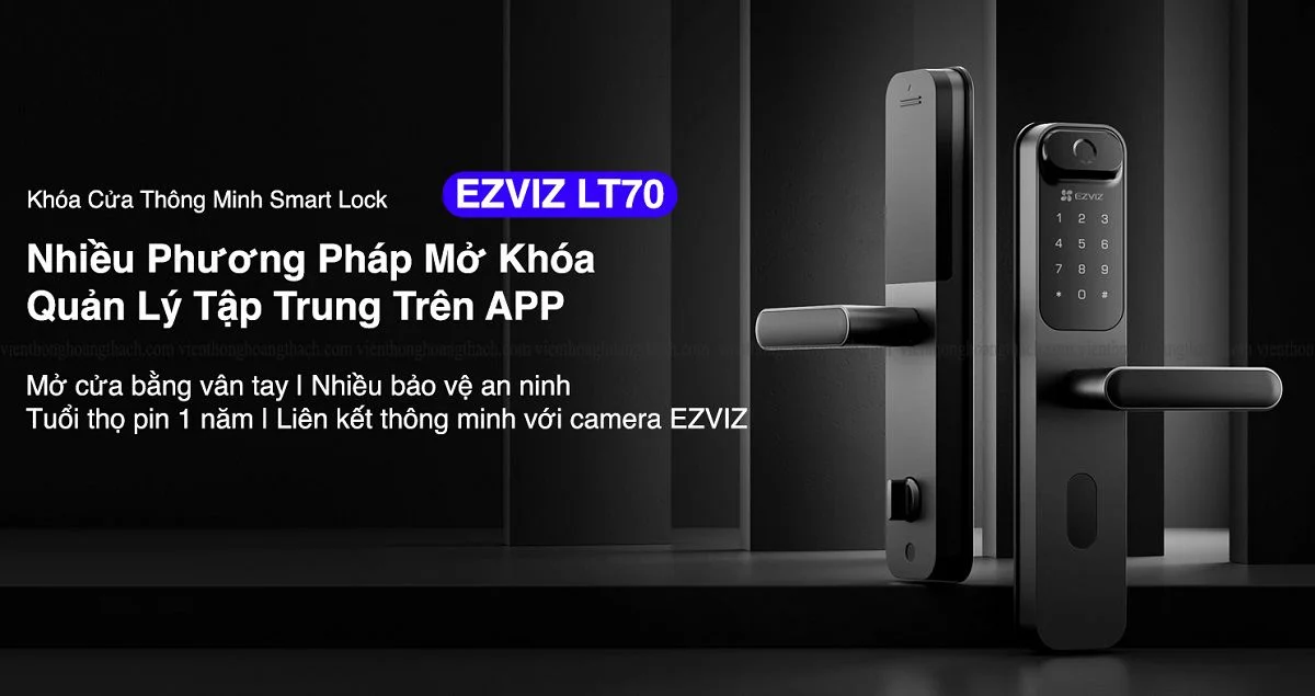 Lắp đặt khóa cửa vân tay EZVIZ LT70 dễ dàng