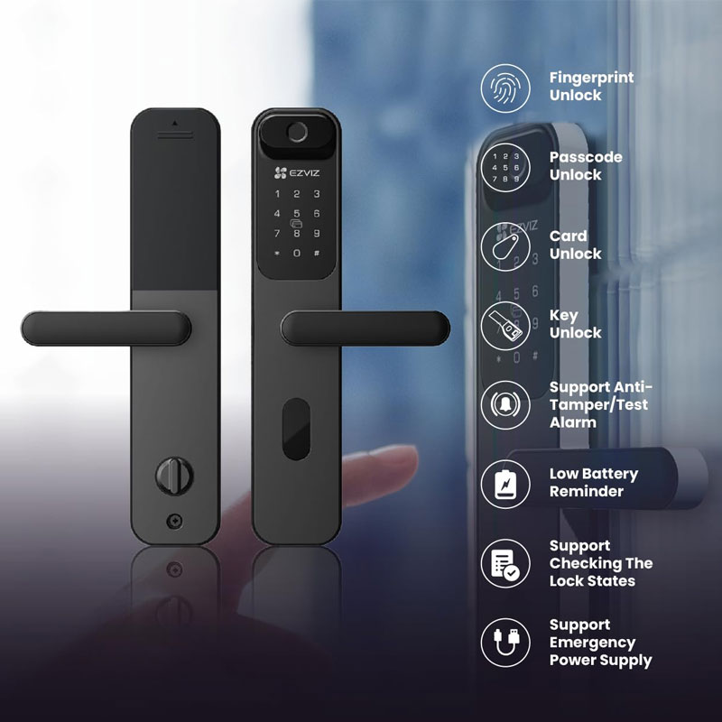 Khóa cửa EZVIZ LT70 vân tay mở nhanh, tiện lợi