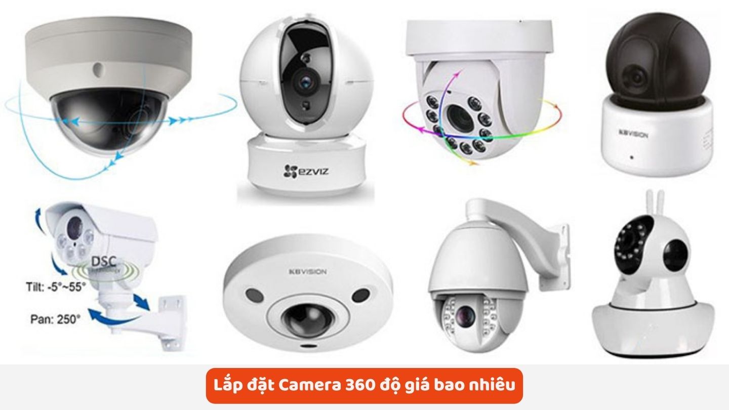 Các loại camera phổ biến cho lắp đặt trọn gói