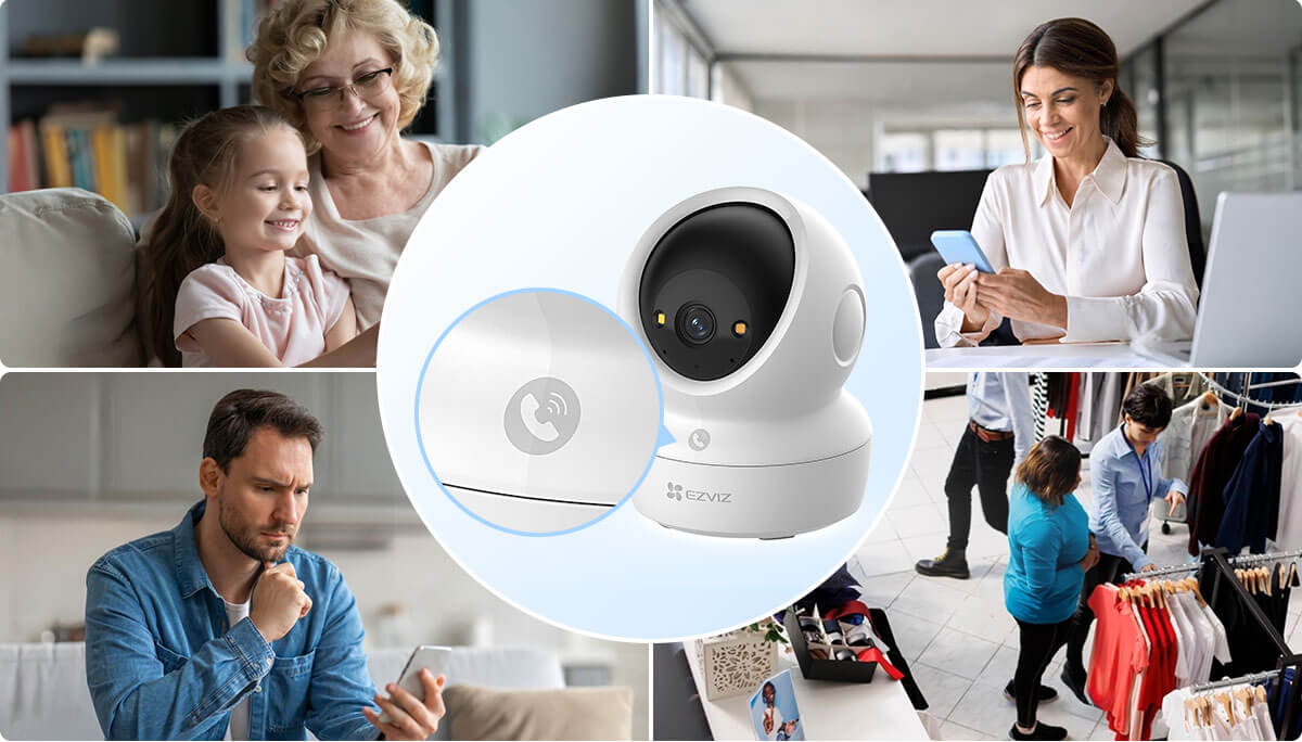 Camera quay quét trong nhà EZVIZ H6C G1 3K 5MP