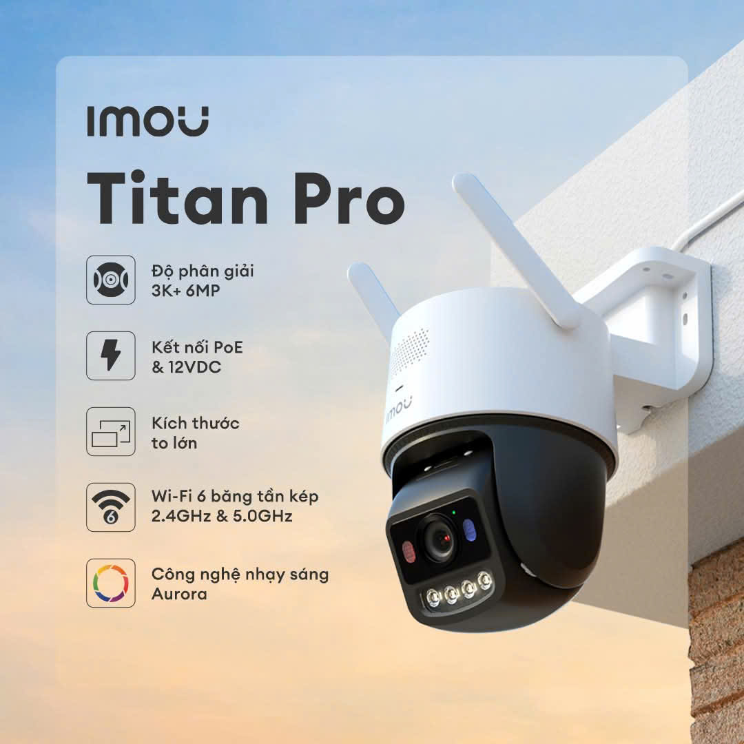 Camera Wifi IMOU TITAN PRO IPC-U7LP-6V0NE 6MP 3K+ 1