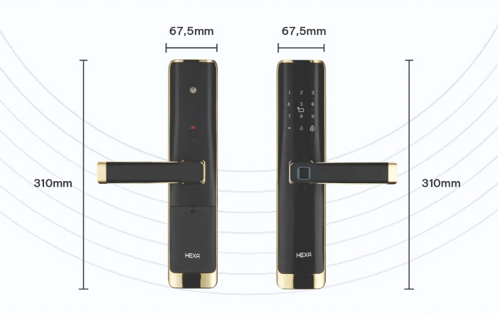 Khóa cửa thông minh Hexa L100 Thân khóa 6088 – Vân tay bán dẫn, chính hãng, lắp đặt tận nơi 4 Khóa cửa thông minh Hexa L100 Thân khóa 6088 – Vân tay bán dẫn, chính hãng, lắp đặt tận nơi 4