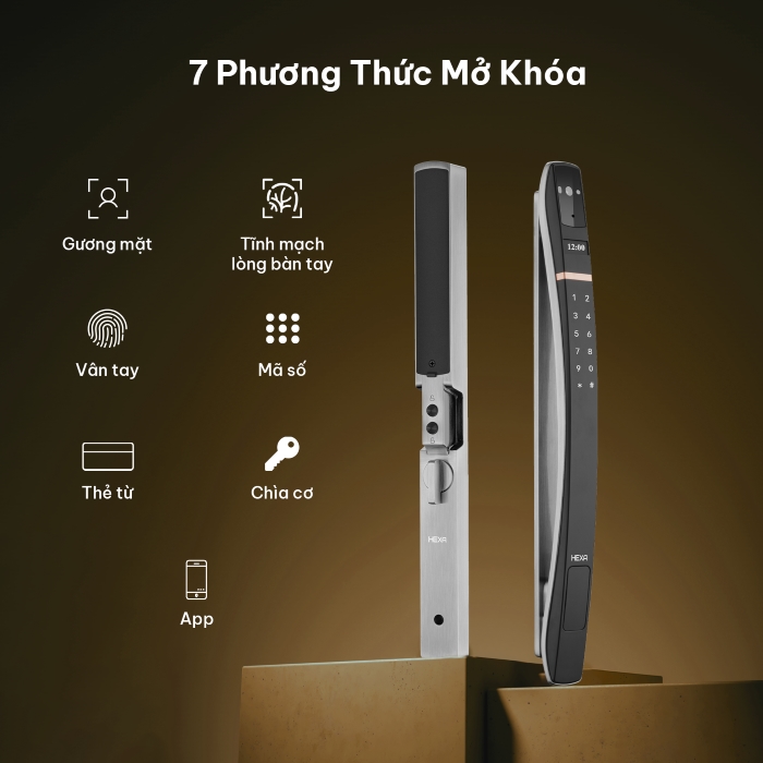 Khóa điện tử Hexa P300-Pro Face ID 3D đa tính năng