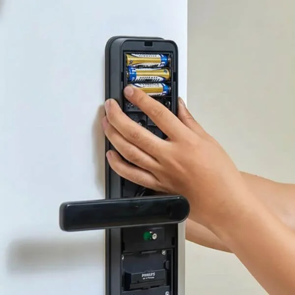 Thay pin khóa cửa điện tử đúng cách Hướng dẫn thay pin khóa cửa điện tử an toàn